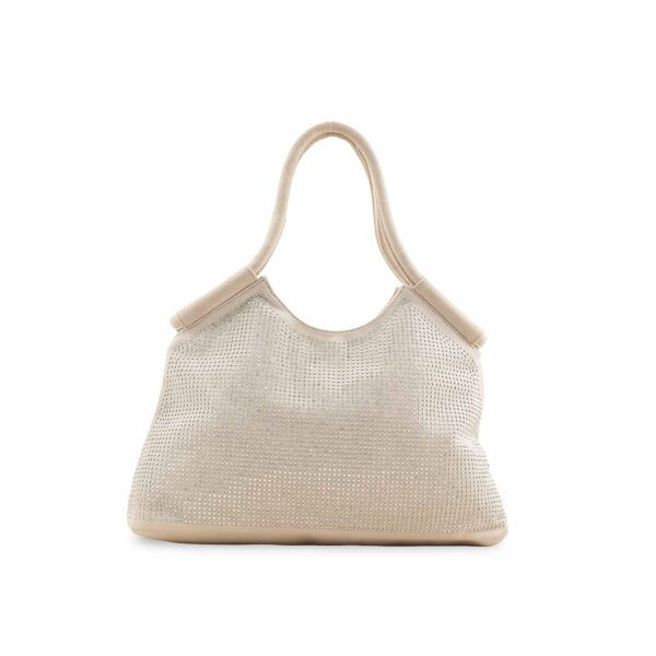 White Fancy Hand Bag P36206